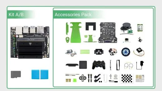 Гоночный ROS-робот JetRacer ROS AI Kit B с контроллером Waveshare Jetson Nano