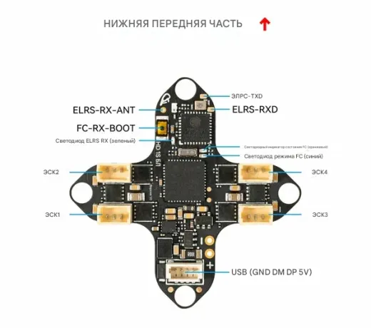 Полетный контроллер BETAFPV Matrix 1S 3IN1 (BMI270)
