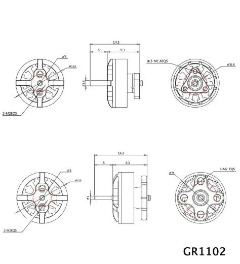 Мотор GEPRC GR1102 11000KV