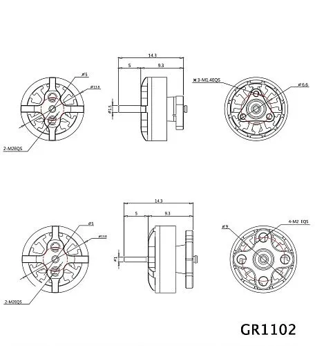 Мотор GEPRC GR1102 9000KV