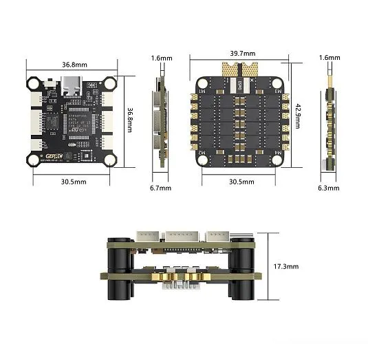 Стек GEPRC TAKER F405 BLS 50A