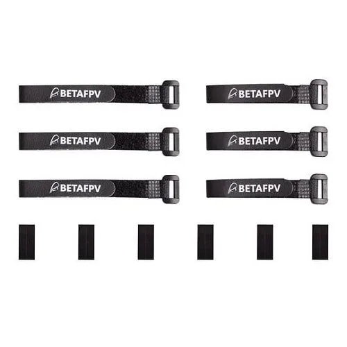 Набор ремней-липучек Lipo Battery Strap Kit 2-4S с противоскользящими накладками, 6 шт