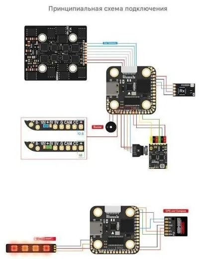 Полетный контроллер Foxeer H7 Mini (MPU6000)
