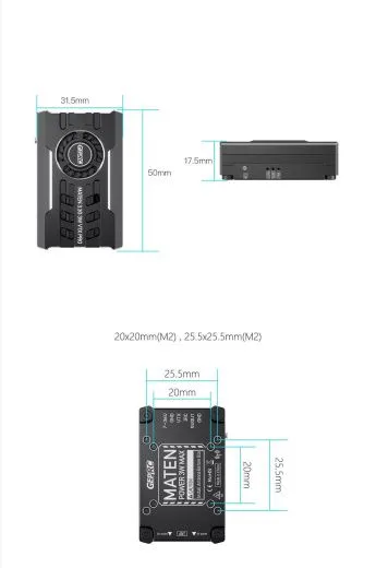 Видеопередатчик GEPRC MATEN 3.3G 3W VTX PRO