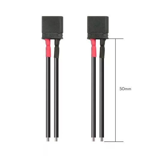 Соединительный провод Flywoo Black XT30U 50mm 20AWG Male (2 шт.) для дрона