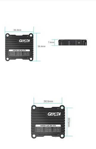 Видеопередатчик GEPRC MATEN 1.2G 2W VTX