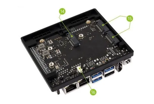Материнская плата с двумя Ethernet-портами для модулей Jetson Orin Nano и Orin NX