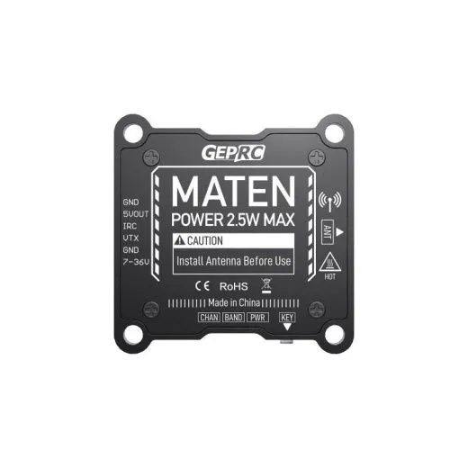 Видеопередатчик GEPRC MATEN 5.8G 2.5W VTX