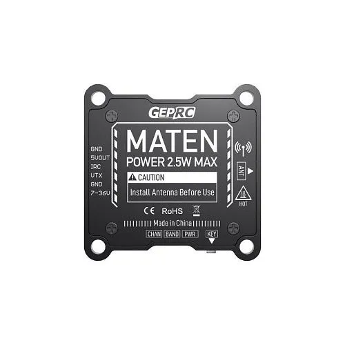 Видеопередатчик GEPRC MATEN 5.8G 2.5W VTX
