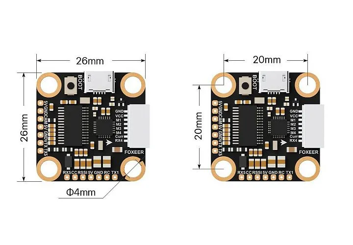 Полетный контроллер Foxeer Mini F722 V2 (MPU6000)