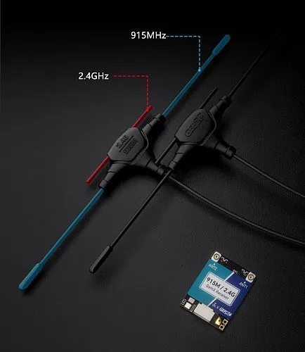 Приемник GEPRC ELRS 915M/2.4G Gemini Xrossband