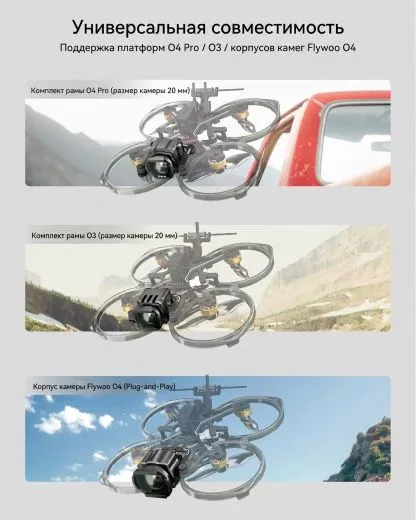 Широкоугольная линза 155° для DJI O4 Lite (Flywoo O4 Cam Shell)
