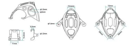 Козырек Micro Canopy Lite для 1S Whoop-дронов