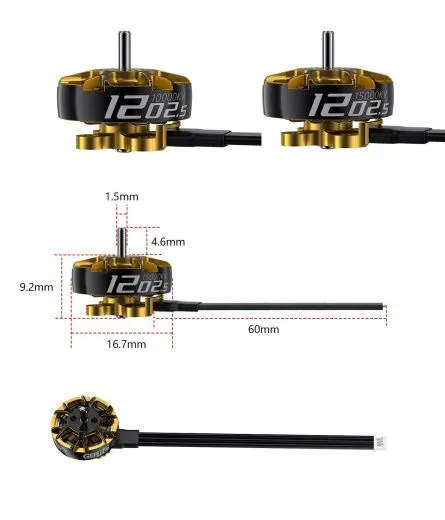 Мотор GEPRC SPEEDX2 1202.5 10000KV