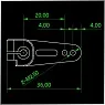 KMKSA013 — стандартные алюминиевые качалки 25T для сервоприводов