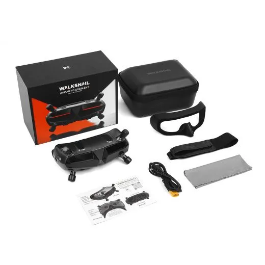 Комплект: флагманские цифровые FPV-очки Walksnail Avatar HD Goggles X и 4K-система Moonlight Kit (Starlight сенсор)