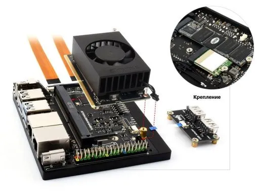 Комплект разработчика Jetson Orin NX AI Dual ETH Dev Kit