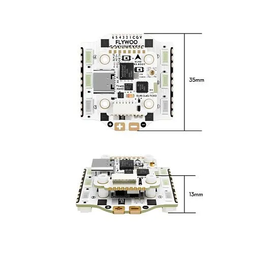 Полетный контроллер и ESC стек GOKU HEX GN405 Nano HD 20A V3