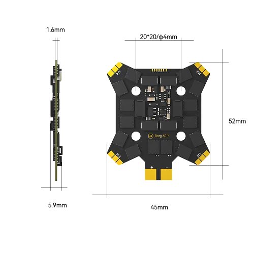 Стек Borg 5S RX (регулятор 60R 4-в-1)