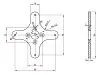 Монтажный кронштейн Scorpion A-55/65 (сток)