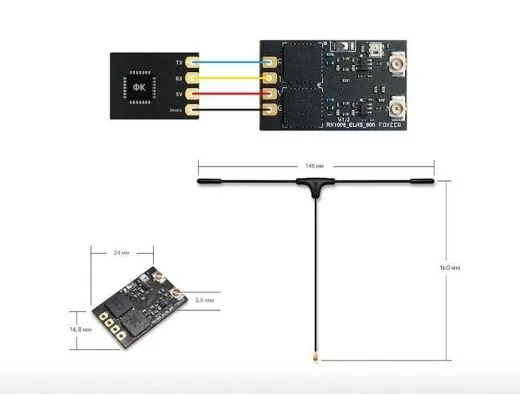 Приёмник Foxeer ELRS 868MHz Diversity