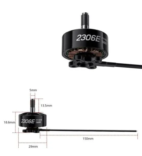 Мотор GEPRC SPEEDX2 2306E 1860KV