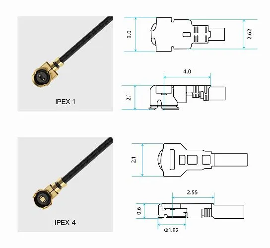 Комплект антенн GEPRC IPEX 2.4 ГГц (5 шт.)