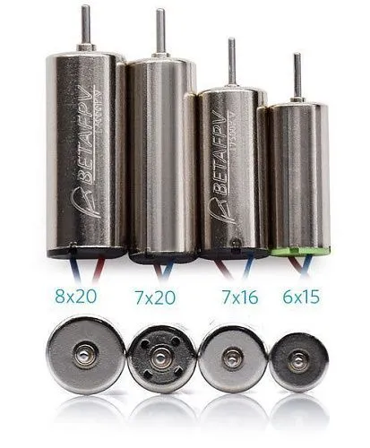 Коллекторные моторы BETAFPV 8×20мм 15000KV (комплект 2CW+2CCW)