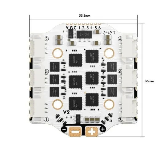 Полетный контроллер и ESC стек GOKU HEX GN405 Nano HD 20A V3