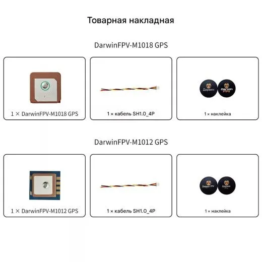 GPS-модуль DarwinFPV-M1012 для FPV-дронов