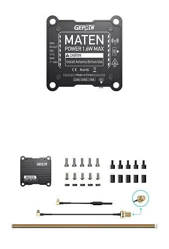 Видеопередатчик GEPRC MATEN 5.8G 1.6W VTX
