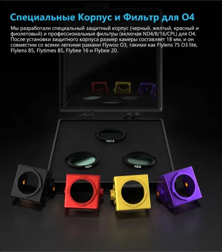 Набор защитных корпусов Flywoo DJI O4 Camera Shell Set (4 цвета)