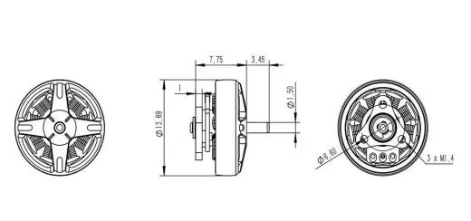 Мотор GEPRC SPEEDX2 1002 18000KV
