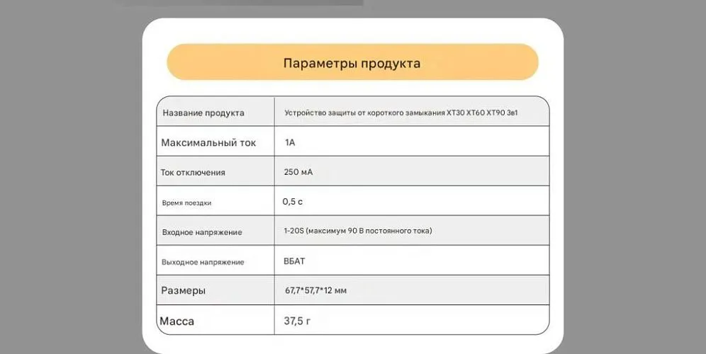 Защита от короткого замыкания XT30 XT60 XT90 3IN1