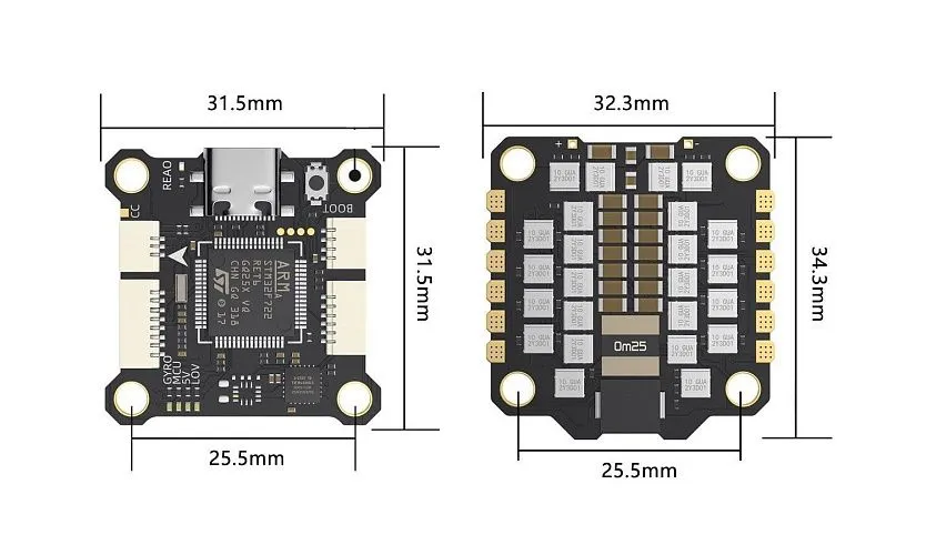 Стек GEPRC TAKER F722 BL32 E55A SE