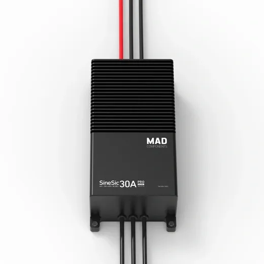 Контроллер скорости MAD SineSic 30A Pro 600V FOC (для пилотируемых и грузовых летательных аппаратов)