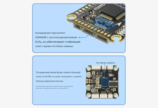 Контроллер полёта Returner 3–8S F722 Betaflight