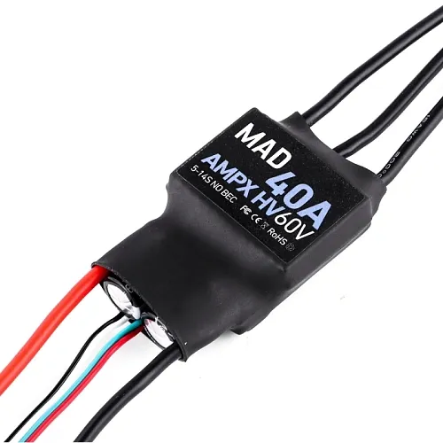Регулятор AMPX 40A (5–14S) BLDC с радиатором