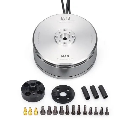 Мотор 8318 IPE для сельскохозяйственных дронов (Silver)