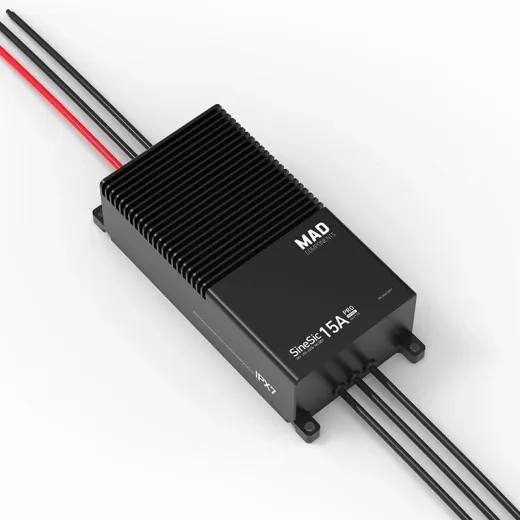 Контроллер скорости MAD SineSic 15A Pro 600V FOC (для пилотируемых и грузовых летательных аппаратов)