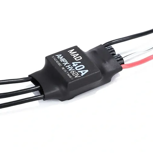 Регулятор AMPX 40A (5–14S) BLDC с радиатором