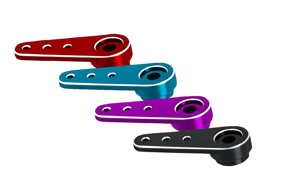 KMKSA003A — короткий алюминиевый рычаг сервопривода для /FUTABA