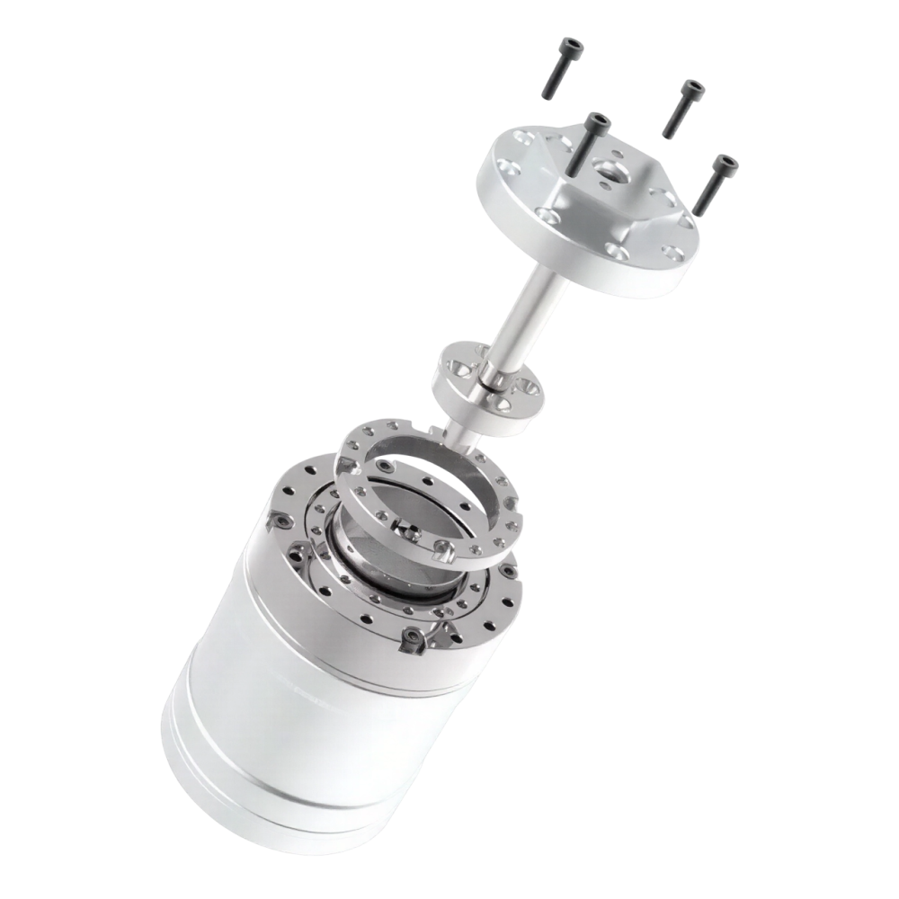 Редуктор гармонический на коллекторном двигателе постоянного тока