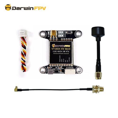 Комплект видеопередатчика DarwinFPV VT5804 HV MAX 5.8G 1W с антенной