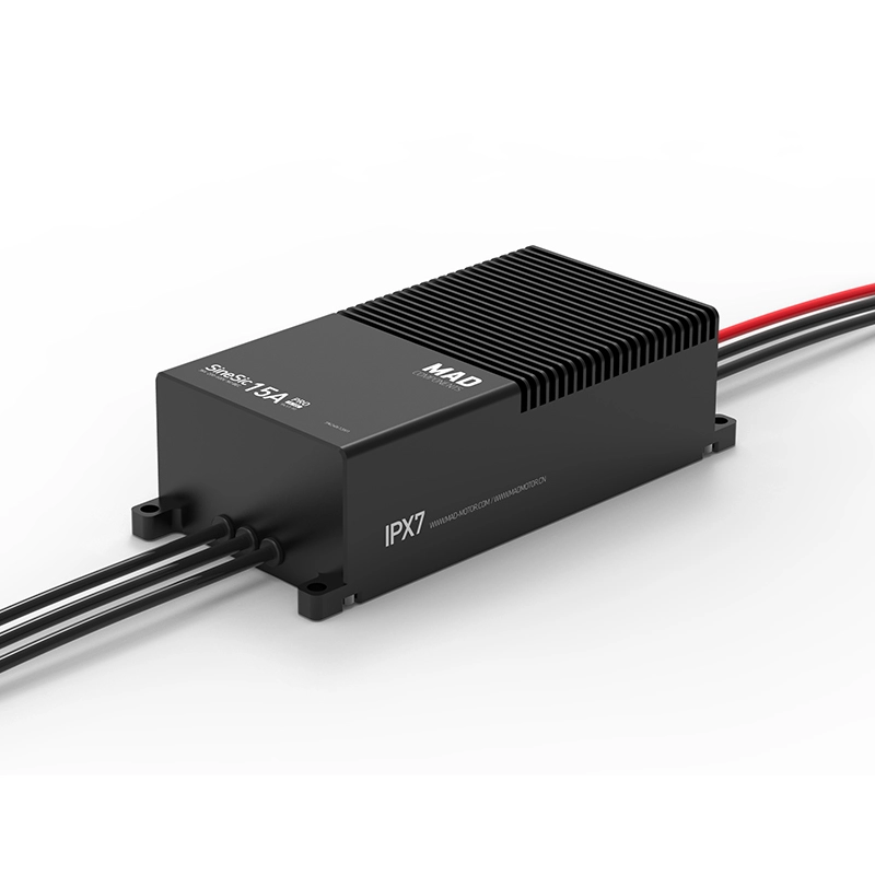 Контроллер скорости MAD SineSic 15A Pro 600V FOC (для пилотируемых и грузовых летательных аппаратов)