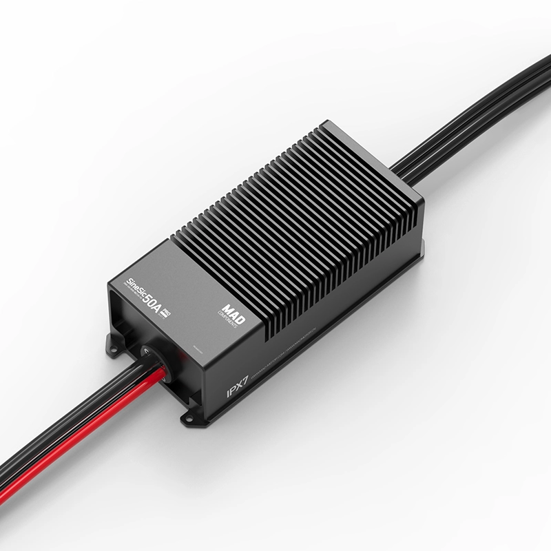 Контроллер скорости MAD SineSic 50A Pro 800V FOC (для пилотируемых и грузовых летательных аппаратов)