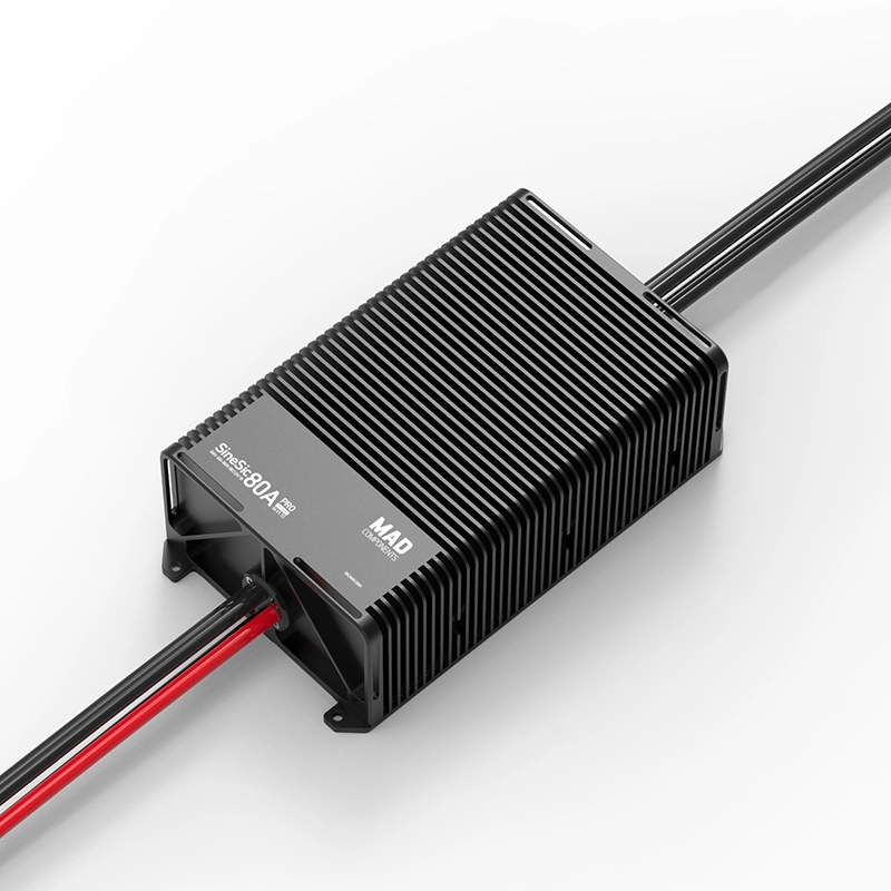 Контроллер скорости MAD SineSic 80A Pro 800V FOC (для пилотируемых и грузовых летательных аппаратов)