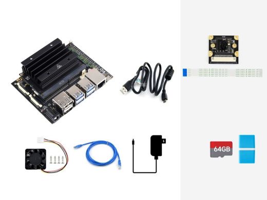 Полный комплект разработчика Jetson Nano Dev Kit E (бинокулярная камера в алюминиевом корпусе)