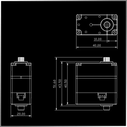 KMTTL40-8 стандартный цифровой сервопривод