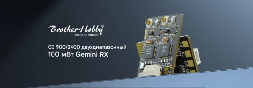 Приёмник C3 900/2400 Dual Band 100mW Gemini RX